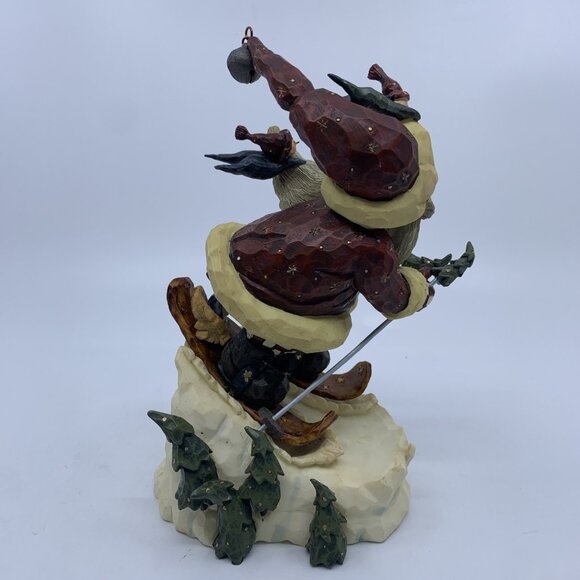 Carvers Choice Figurine In The Nick of Time Santa Skiing Boyds Collection Ltd Ed - Picture 11 of 16